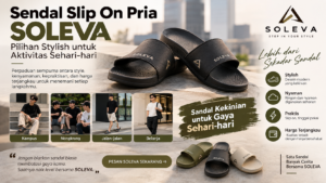 Sendal slip on pria SOLEVA